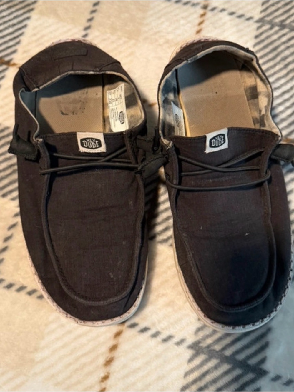 Hey Dude Wally Canvas Slip-On Shoes in Black